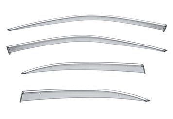 Window Deflectors 4pcs Set with Chrome Trim Nissan Maxima 1995-1999 Wellvisors 3-847NS014