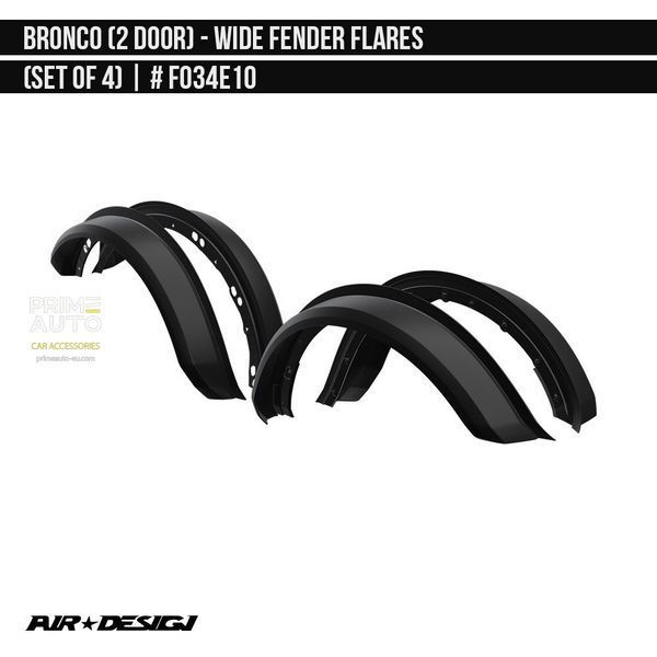 Фендера Ford Bronco 2021-2025 черный AIR DESIGN FO34E10 FO34E10 фото