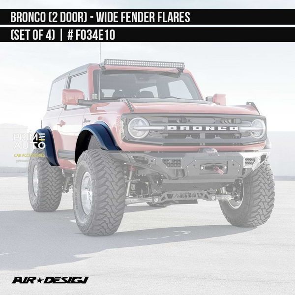 Фендера Ford Bronco 2021-2025 черный AIR DESIGN FO34E10 FO34E10 фото