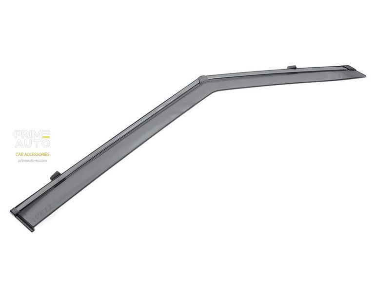 Window Deflectors 4pcs Set With Black Trim Kia Soul 2020-2025 Wellvisors 3-847KA024