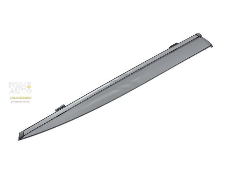 Window Deflectors 4pcs Set With Black Trim Kia Soul 2020-2025 Wellvisors 3-847KA024