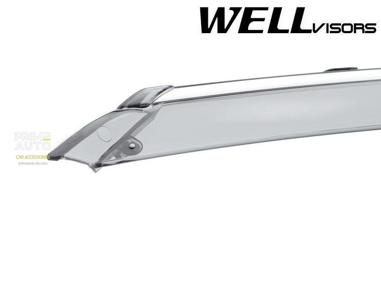 Owiewki do szyb samochodowych num 4 szt z chromowaną odlewanie Buick Regal 2018 - 2020 Sportback Wellvisors 3-847BU009