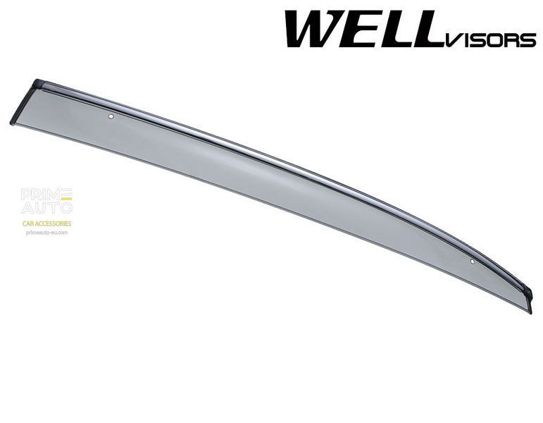 Дефлекторы окон к-т 4 шт с хромированным молдингом Volkswagen Passat USA 2012 - 2019 Wellvisors 3-847VW013 3-847VW013 фото