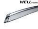 Owiewki do szyb samochodowych num 4 szt z chromowaną odlewanie Volvo V60 2015 - 2018 Hatchback Wellvisors 3-847VO004