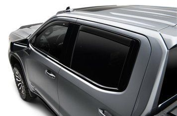Window Deflectors 4 pcs Set Chevrolet SILVERADO 1500 2019-2025 Ventvisor LOW PRO Smoke AVS 894075