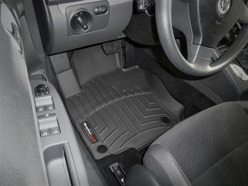 Car Mats 3D Liners Front Skoda Octavia 2004 - 2012 Black WeatherTech 442691