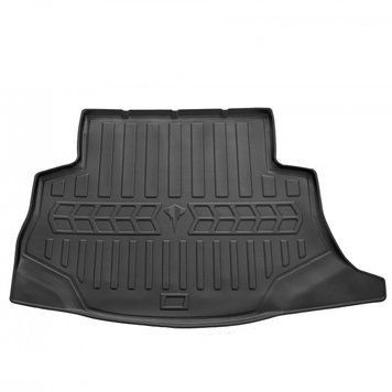 Dywanik do bagażnika z krawędzią Nissan Leaf (ZE0) without sub 2010-2017 czarny 6014071 SOVA-PL