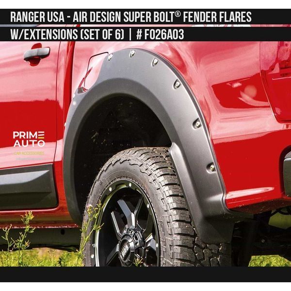 Фендера Ford Ranger USA 2019-2022 черный AIR DESIGN FO26A03 FO26A03 фото