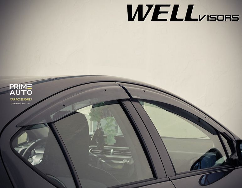 Window Deflectors 4pcs Set Premium Series Toyota Prius 2012-2018 C Wellvisors 3-847TY031