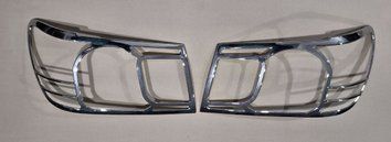 Headlight covers (eyelets) set 2 pcs chrome Toyota Land Cruiser 100 1998 - 2007 Wellstar LT7213