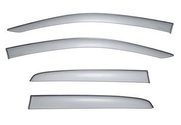 Window Deflectors 4pcs Set Premium Series Mitsubishi Mirage 2014-2025 Hatchback Wellvisors 3-847MI009