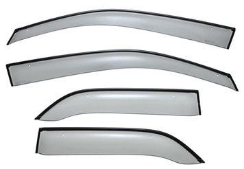 Window Deflectors 4pcs Set With Black Trim Lexus RX 1999-2003 Wellvisors 3-847LX005