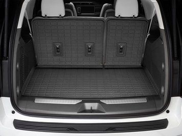 Cargo Liner SeatBack 3D High Performance Cadillac Escalade ESV/-V 2021 - 2025 Black WeatherTech 401466IM