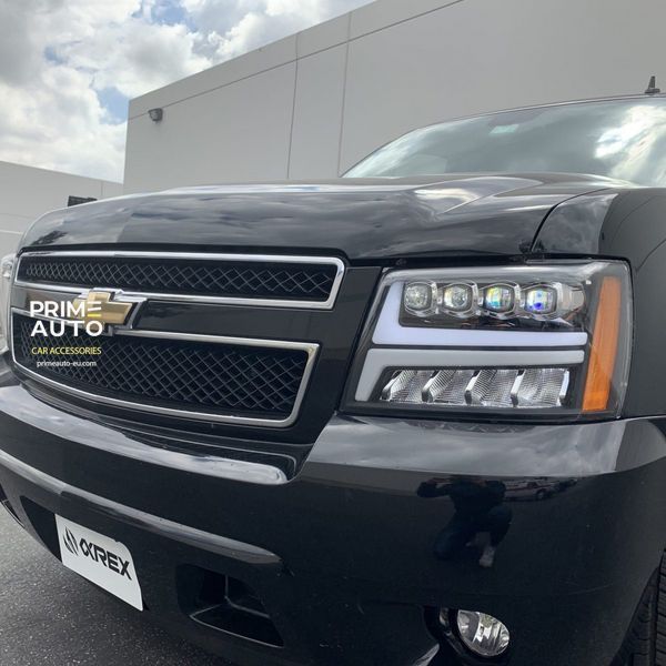 Передние фары Chevrolet Tahoe 2007-2013 LED NOVA серия углево-черные AlphaRex 880287 880287 фото