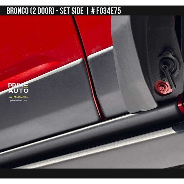 Listwy boczne Ford Bronco 2021 - 2026 czarny AIR DESIGN FO34E75