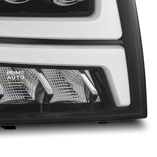 Передние фары Chevrolet Tahoe 2007-2013 LED NOVA серия углево-черные AlphaRex 880287 880287 фото