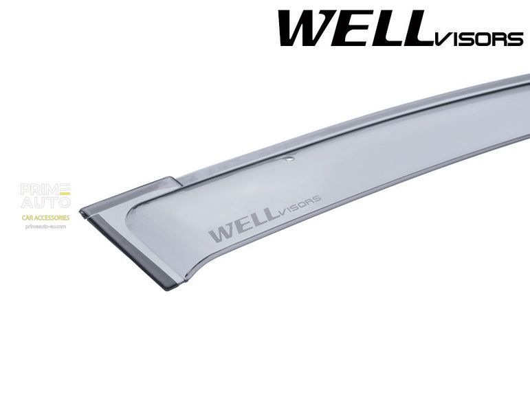 Owiewki do szyb samochodowych num 4 szt Premium seria Toyota Prius 2010 - 2015 Wellvisors 3-847TY040