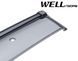 Window Deflectors 4pcs Set With Black Trim Nissan Versa 2012-2019 Sedan Wellvisors 3-847NS007