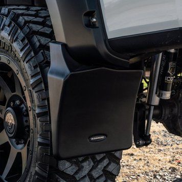 Брызговики задние задні 2 шт Chevrolet Silverado 1500 2019-2021 Pocket-style черный Bushwacker MUD-40106 MUD-40106 фото