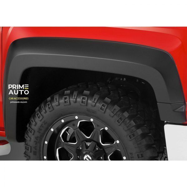 Fender Flares set 4 PCs Chevrolet Silverado 1500 2014-2018 Extended-A-style black Bushwacker 40964-02