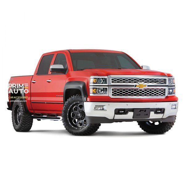 Fender Flares set 4 PCs Chevrolet Silverado 1500 2014-2018 Extended-A-style black Bushwacker 40964-02