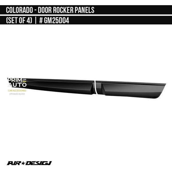 Moluri SET Chevrolet Colorado 2016-2023 negru AIR DESIGN GM25D04