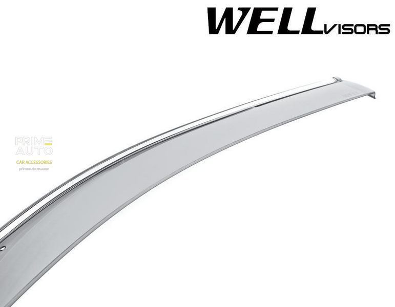 Дефлекторы окон к-т 4 шт с хромированным молдингом Chevrolet Suburban ESV 2015 - 2020 Wellvisors 3-847CH024 3-847CH024 фото