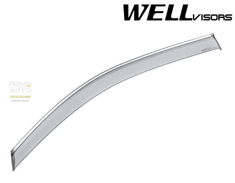 Дефлекторы окон к-т 4 шт с хромированным молдингом Chevrolet Suburban ESV 2015 - 2020 Wellvisors 3-847CH024 3-847CH024 фото