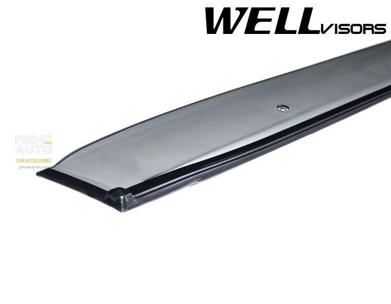 Window Deflectors 4pcs Set With Black Trim Lexus RX 2004-2009 Wellvisors 3-847LX006