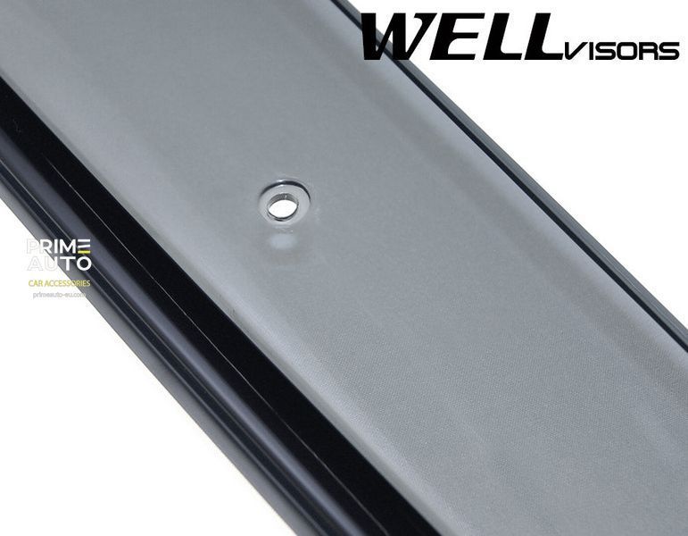 Window Deflectors 4pcs Set With Black Trim Lexus RX 2004-2009 Wellvisors 3-847LX006