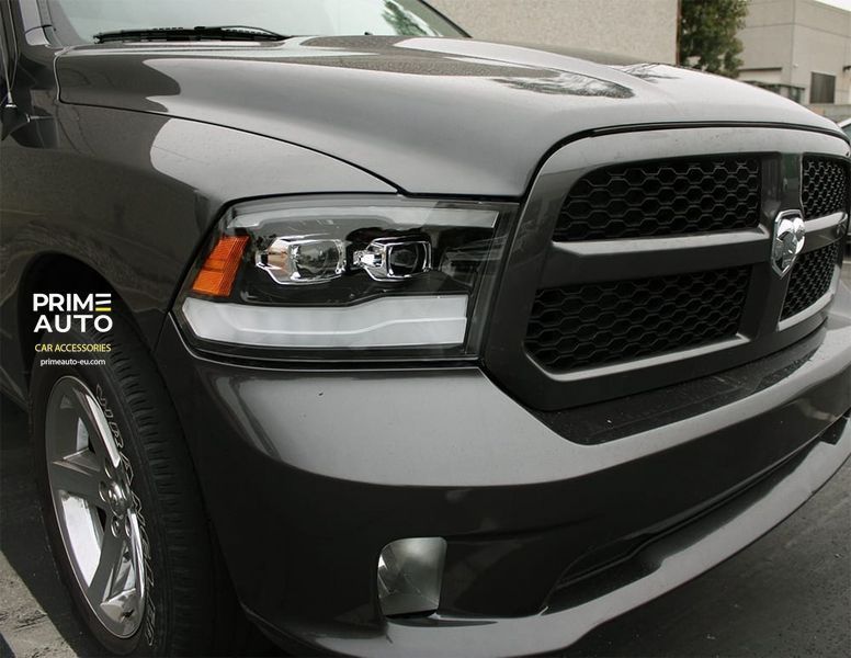 Передние фары RAM/Dodge Ram 1500 Classic 2009-2024 PRO серия черные AlphaRex 880597 880597 фото