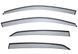 Owiewki do szyb samochodowych num 4 szt z czarna chromowana listwa Volkswagen Jetta 2006 - 2010 Sedan Wellvisors 3-847VW011