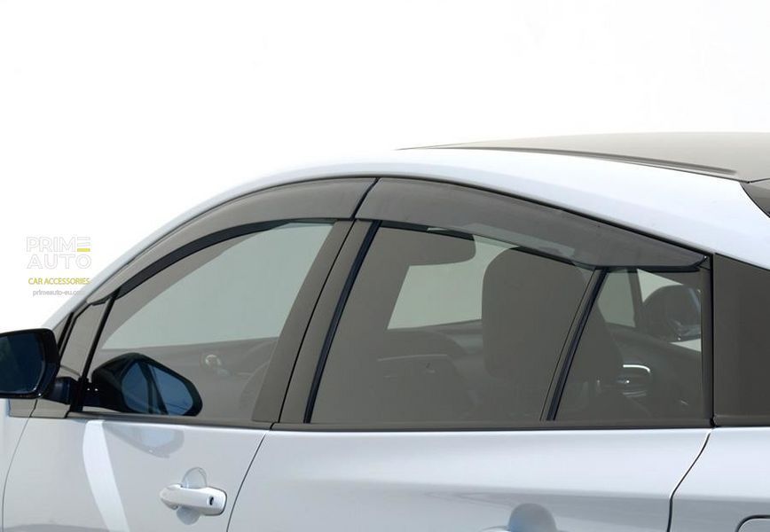 Window Deflectors 4pcs Set Premium Series Toyota Prius 2016-2022 Wellvisors 3-847TY042