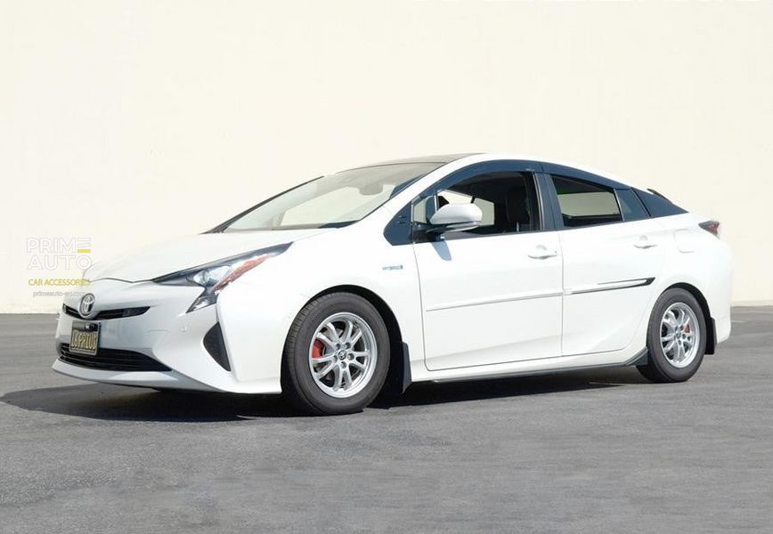 Window Deflectors 4pcs Set Premium Series Toyota Prius 2016-2022 Wellvisors 3-847TY042