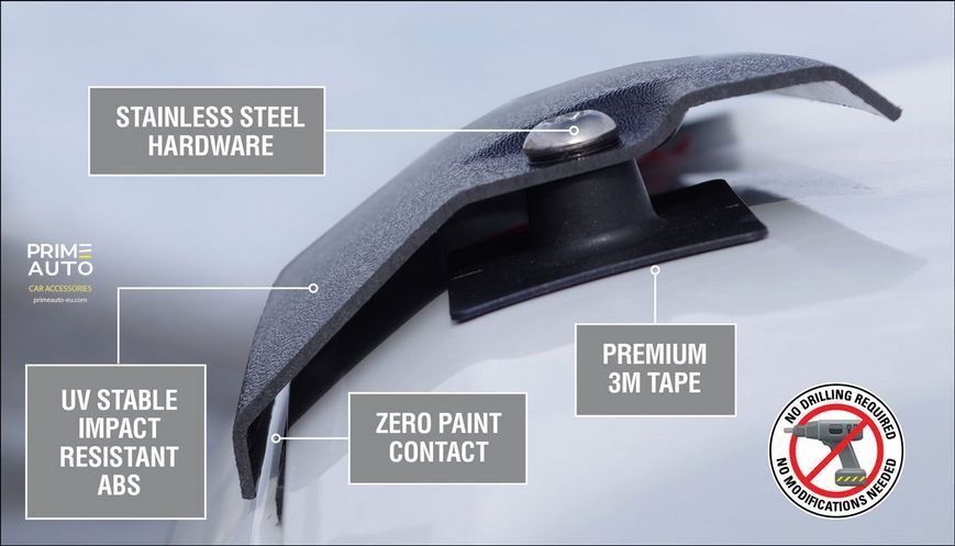 Deflector capota Tough Guard Toyota Tacoma 2016-2025 texturat FormFit TG20E16