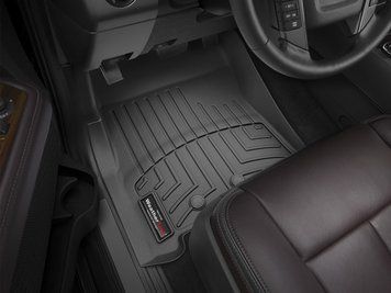 Car Mats 3D Liners Front Ford Expedition 2007 - 2017 Black WeatherTech 443531