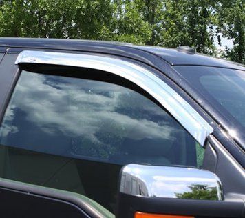 Window Deflectors Front Chevrolet Suburban 2007-2014 VENTVISOR Chrome AVS 682099