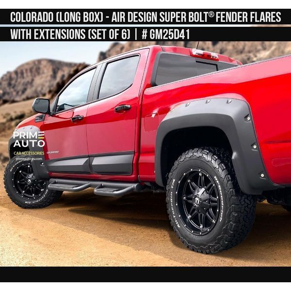 Fender Flares Chevrolet Colorado 2021-2022 black AIR DESIGN GM25D41