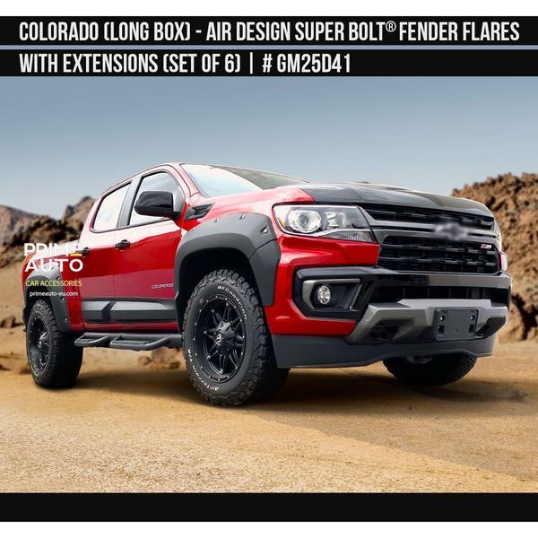 Fender Flares Chevrolet Colorado 2021-2022 black AIR DESIGN GM25D41