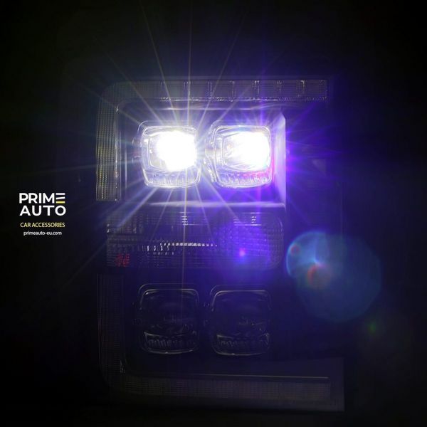 Передние фары Ford Super Duty 2011-2016 LED NOVA серия черные AlphaRex 880149 880149 фото