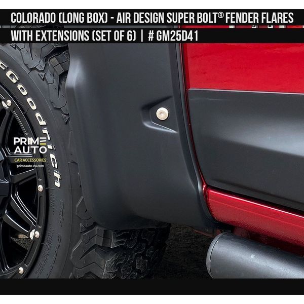 Fender Flares Chevrolet Colorado 2021-2022 black AIR DESIGN GM25D41