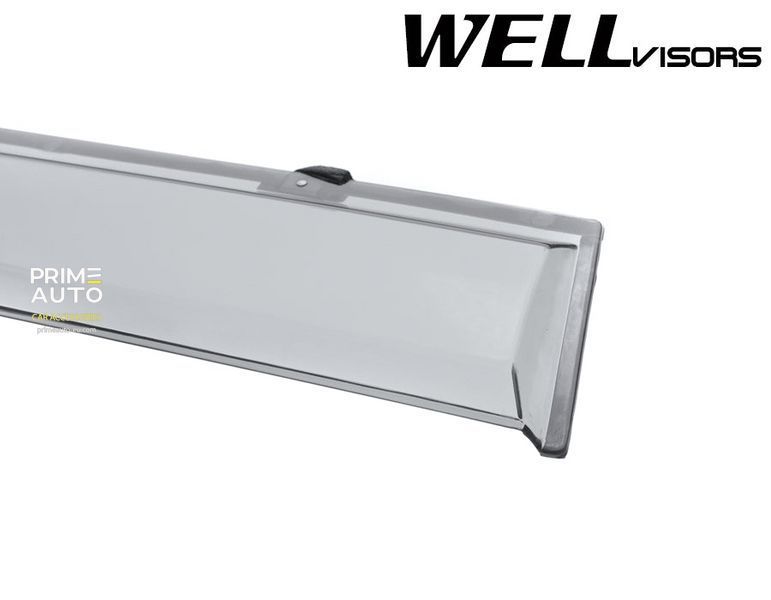 Owiewki do szyb samochodowych num 4 szt z czarna chromowana listwa Ford Escape 2008 - 2012 Wellvisors 3-847FD021