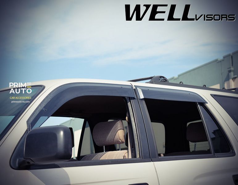 Owiewki do szyb samochodowych num 4 szt Premium seria Toyota 4Runner 1996 - 2002 Wellvisors 3-847TY024