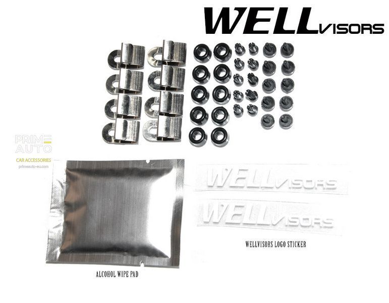 Owiewki do szyb samochodowych num 4 szt Premium seria Toyota 4Runner 1996 - 2002 Wellvisors 3-847TY024