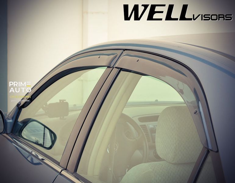 Дефлекторы окон к-т 4 шт Premium серия Toyota Camry 2002 - 2006 Sedan Wellvisors 3-847TY008 3-847TY008 фото