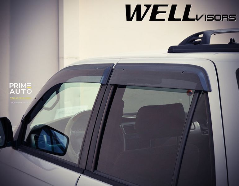Owiewki do szyb samochodowych num 4 szt Premium seria Toyota 4Runner 1996 - 2002 Wellvisors 3-847TY024