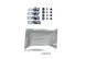 Window Deflectors 4pcs Set with Chrome Trim Chevrolet Cruze 2016-2018 Sedan Wellvisors 3-847CH017