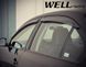 Дефлекторы окон к-т 4 шт с черным хромированным молдингом Volkswagen Jetta 2011 - 2018 Sedan Wellvisors 3-847VW012 3-847VW012 фото 6
