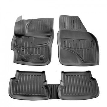 Dywaniki gumowe z bokiem zestaw 5 szt Mazda Mazda 3 (BK) 2003 - 2009 czarny 5011195