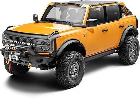 Windshield Deflector With LED Strip With Turn Follower Ford Bronco 2021 - 2026 Aerocab PRO Black AVS 898183